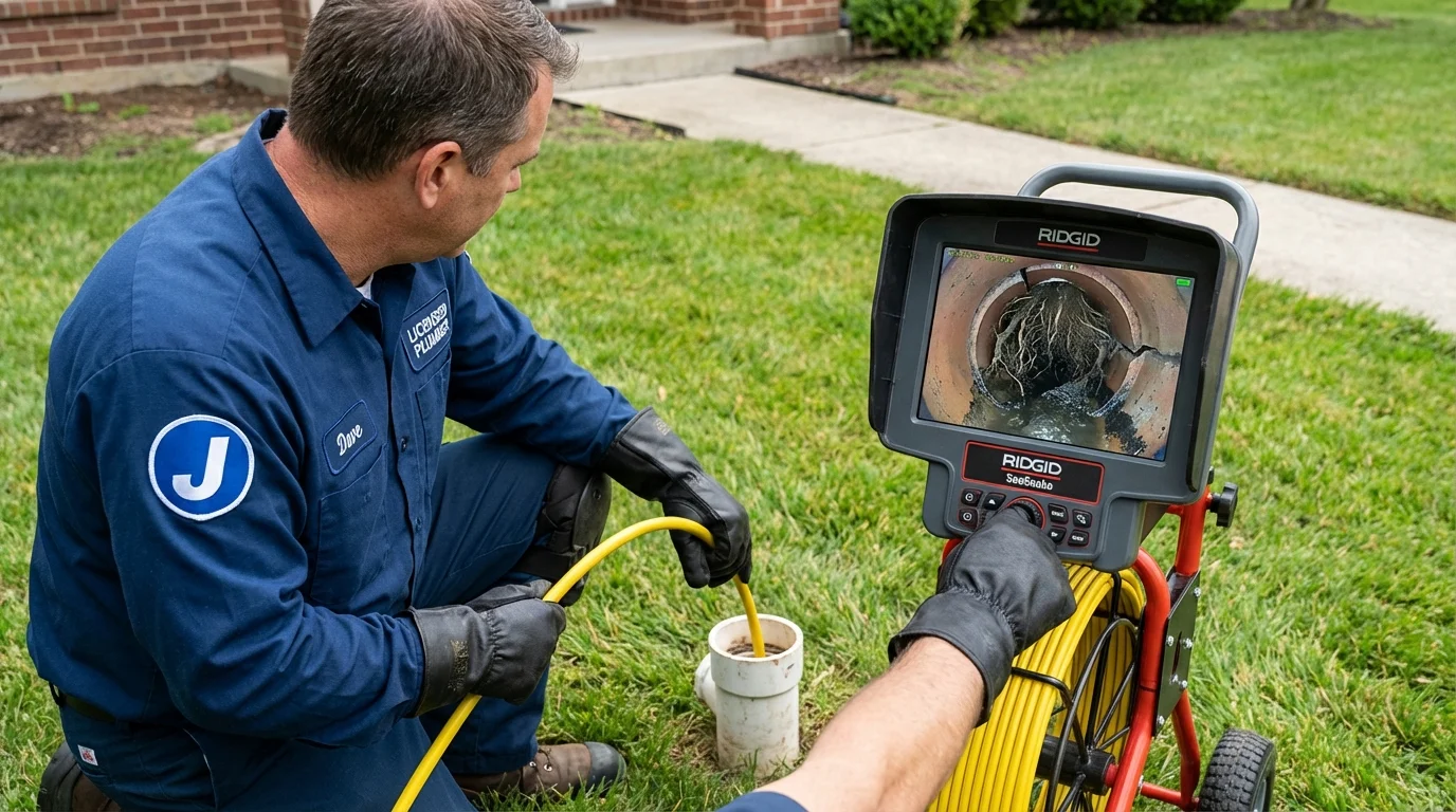 Sewer camera inspection being performed by Johns Plumbing LLC in Sultan